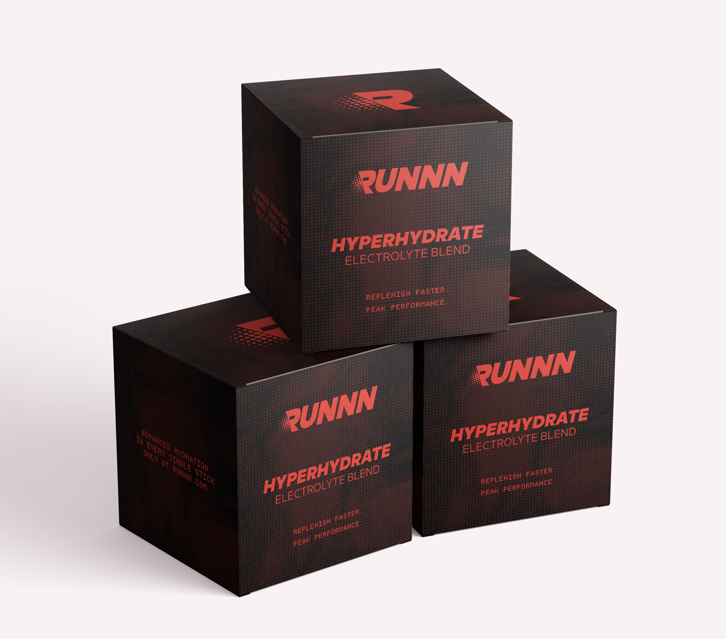 Three HYPERHYDRATE boxes